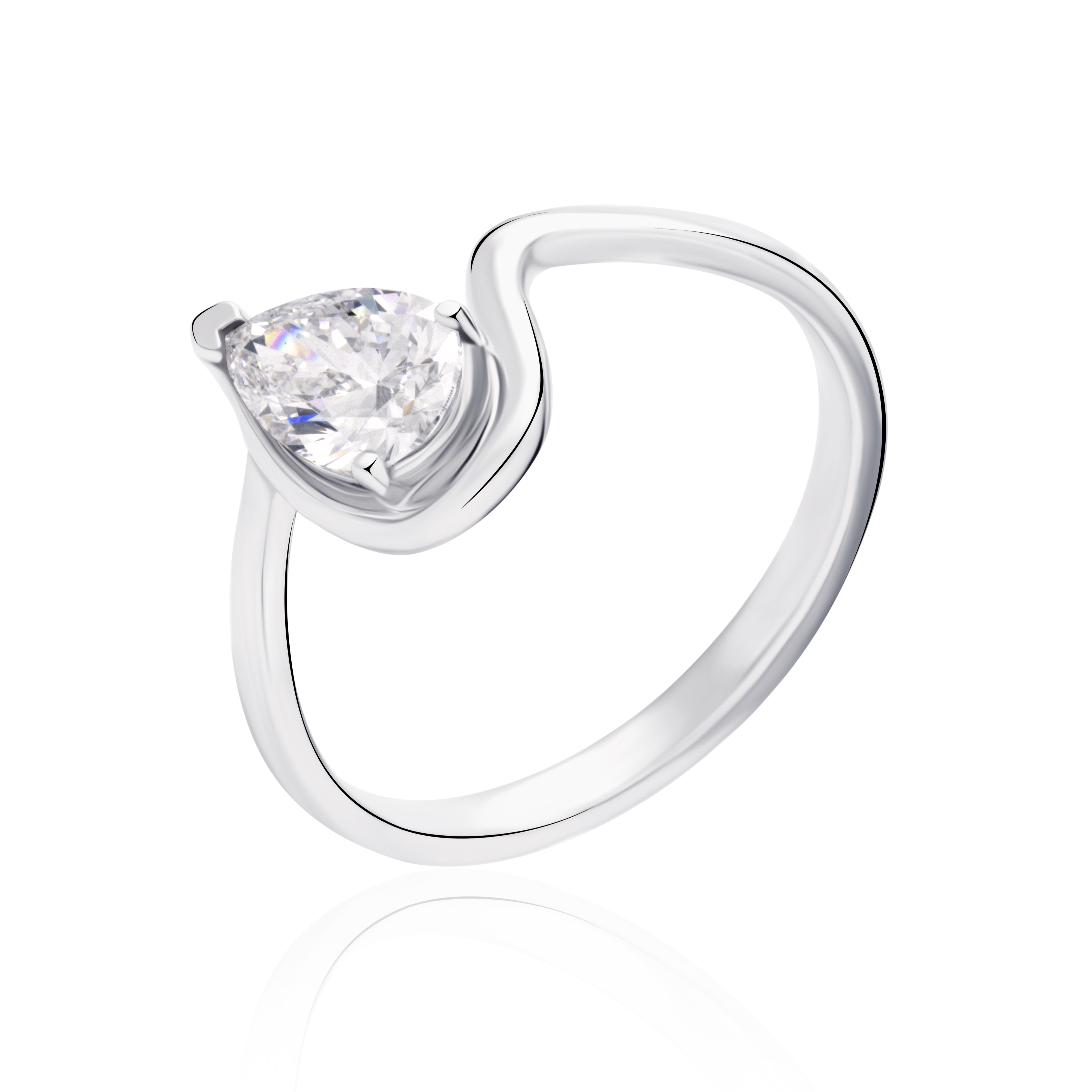 Pinky Lab Diamond Ring Pear