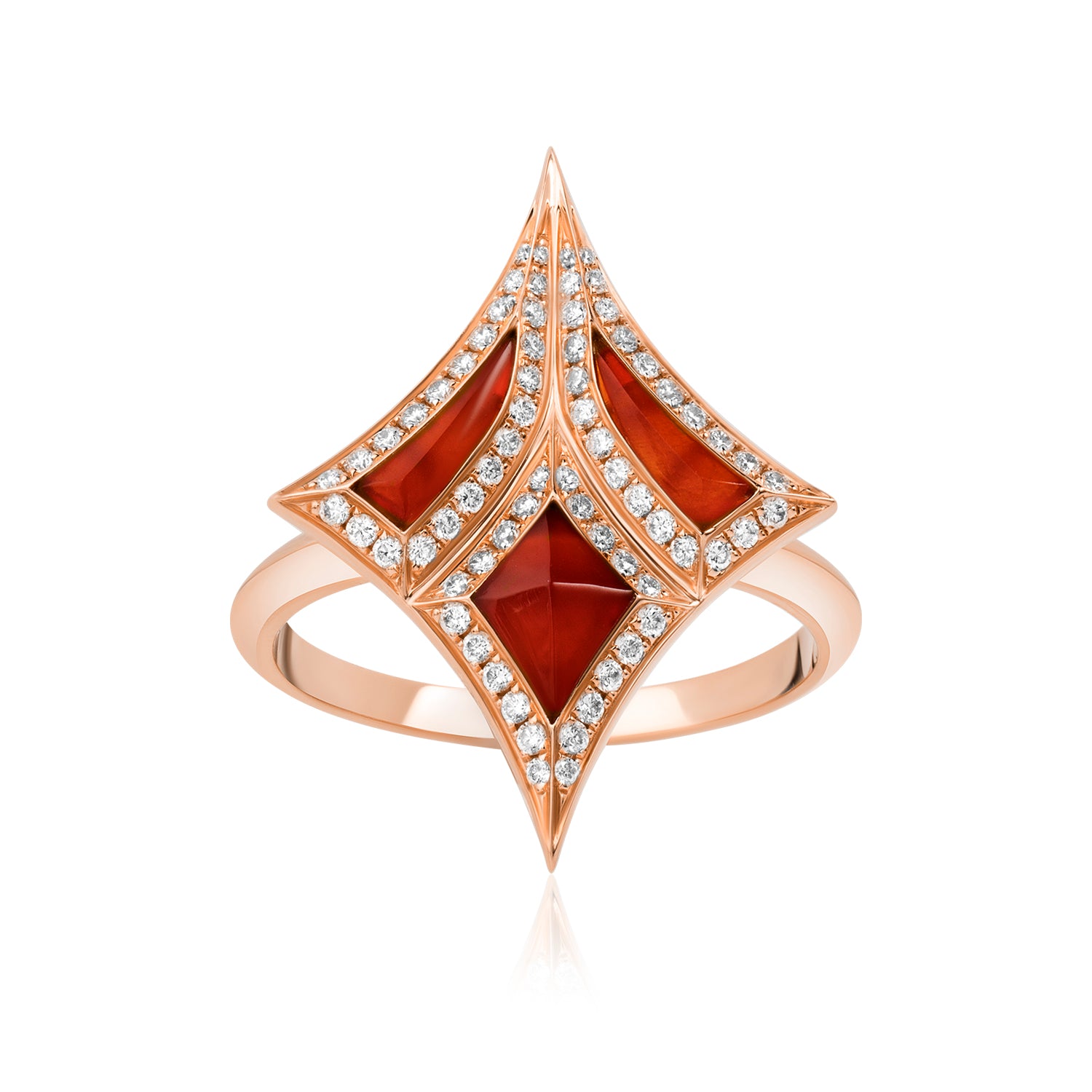 Damascus Sword Natural Diamond Ring Damascus Sword Natural Diamond Ring