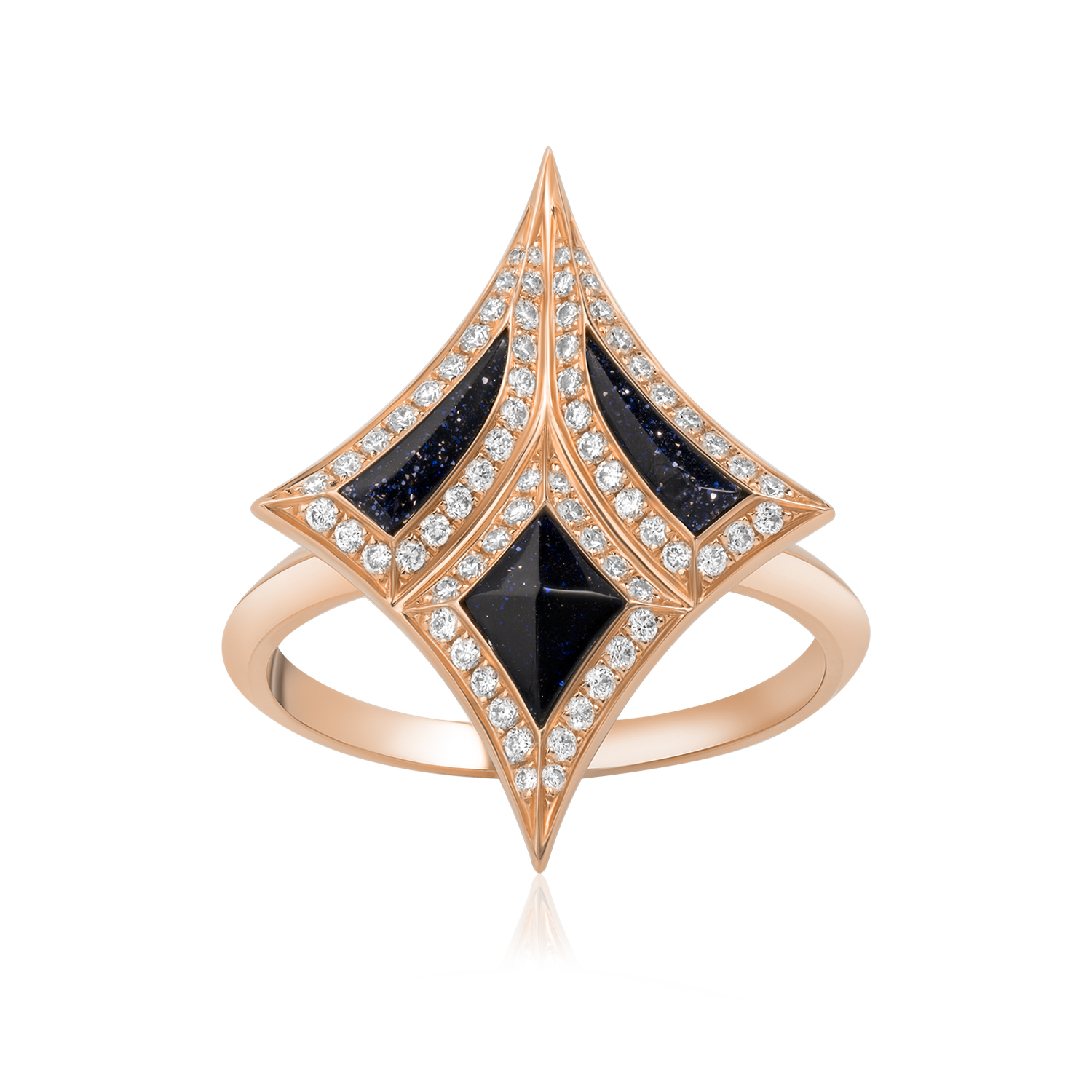Damascus Sword Natural Diamond Ring Damascus Sword Natural Diamond Ring
