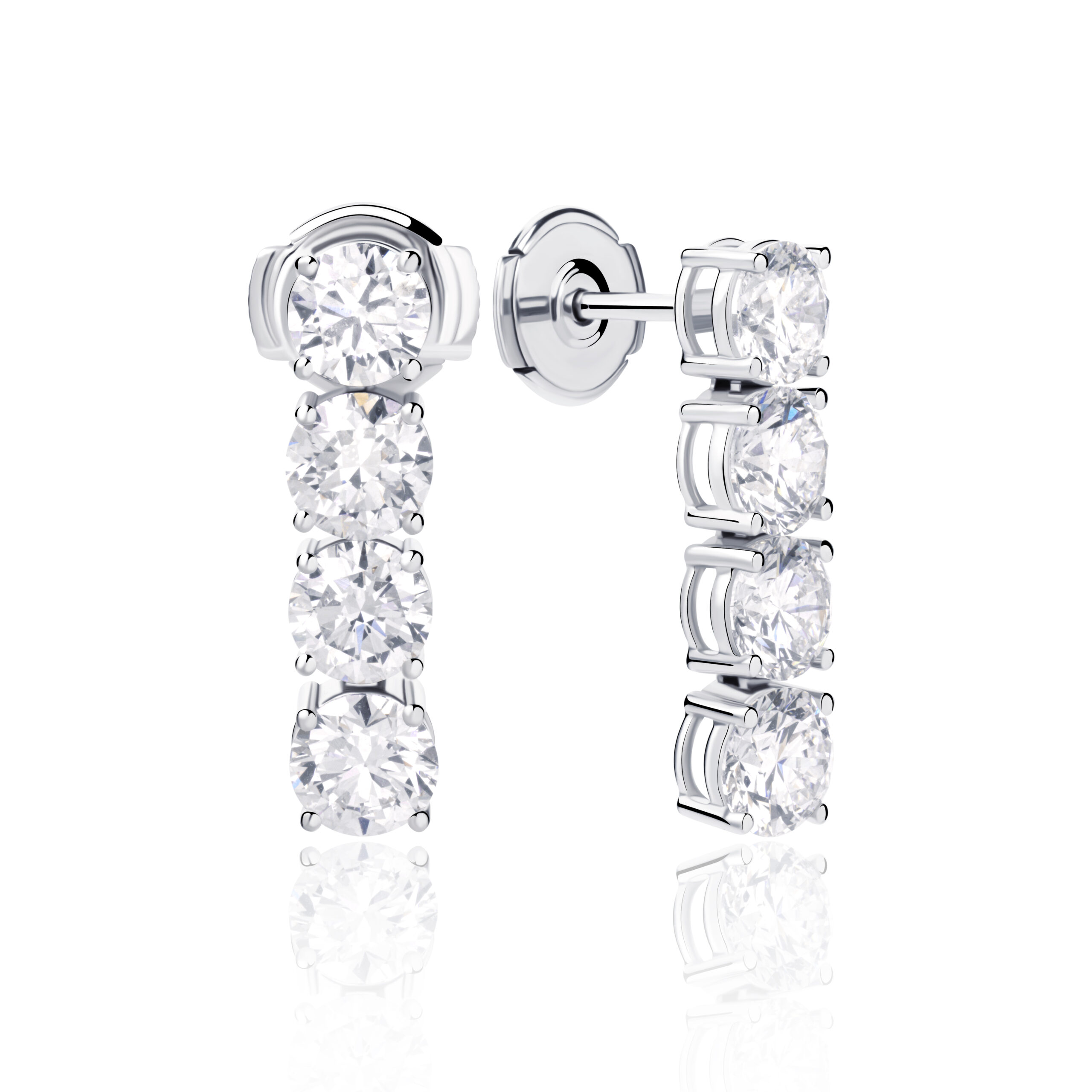 Tennis Stud Lab Diamond Earrings Tennis Stud Lab Diamond Earrings