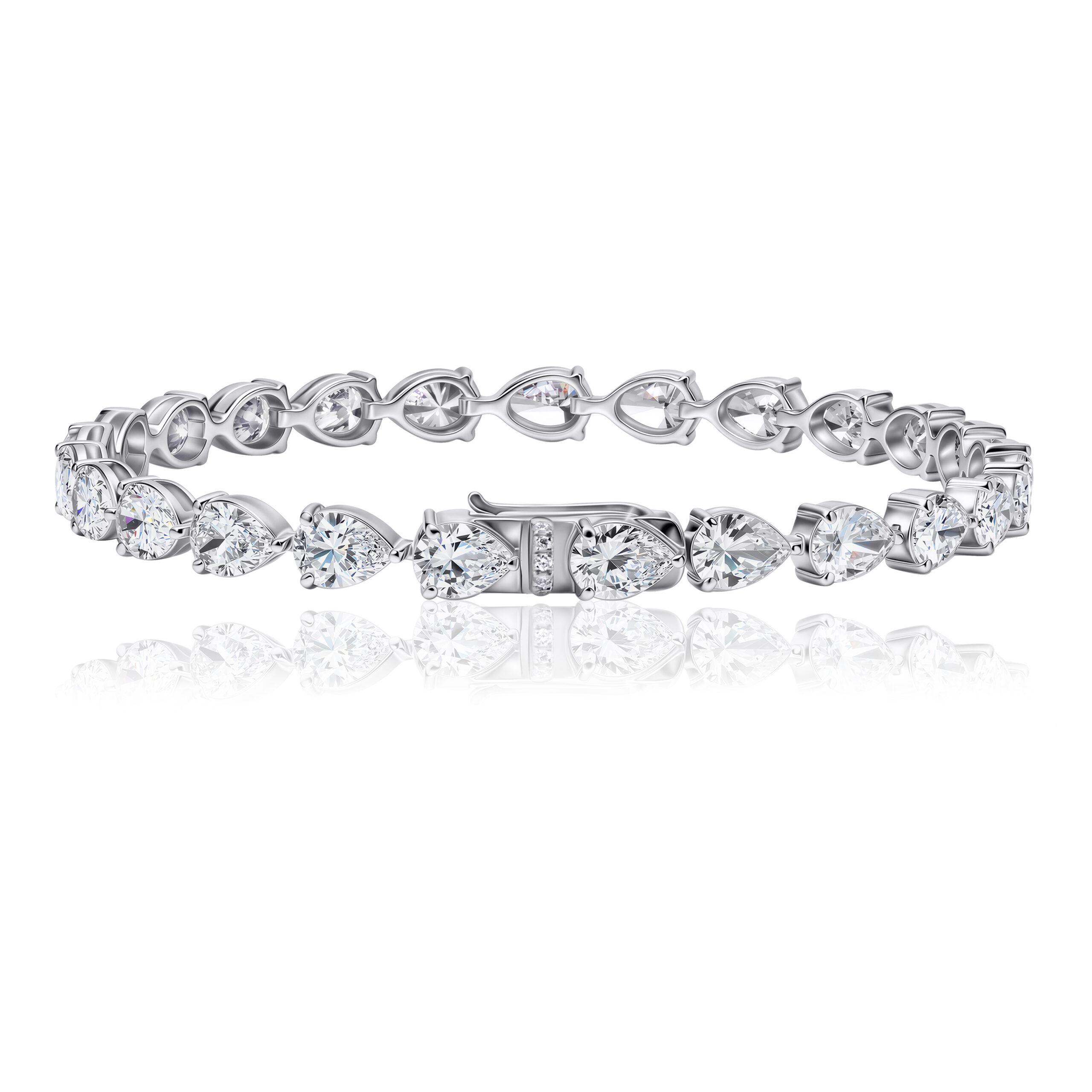 Tennis Lab Diamond Bracelet Pear Tennis Lab Diamond Bracelet Pear
