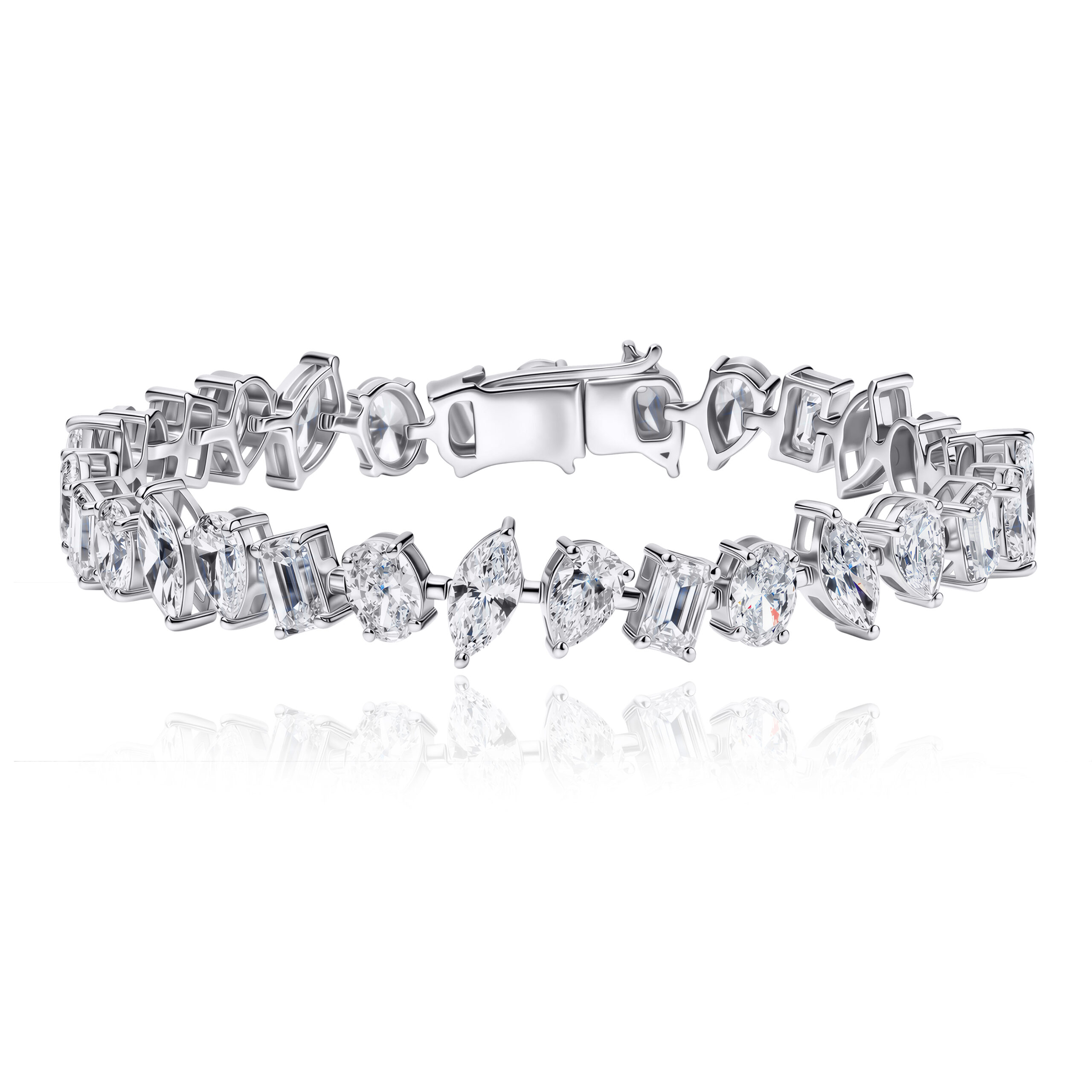 Tennis Lab Diamond Bracelet Multi-Shape Tennis Lab Diamond Bracelet Multi-Shape