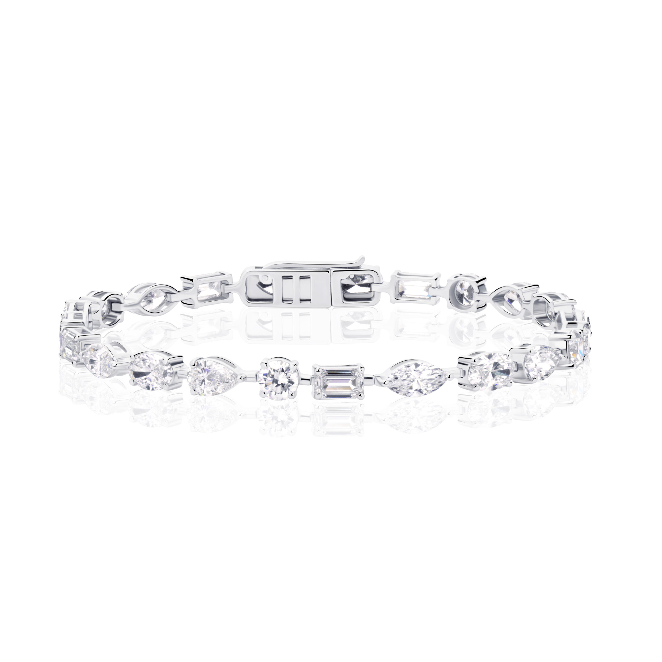 Tennis Lab Diamond Bracelet Multi-Shape Tennis Lab Diamond Bracelet Multi-Shape