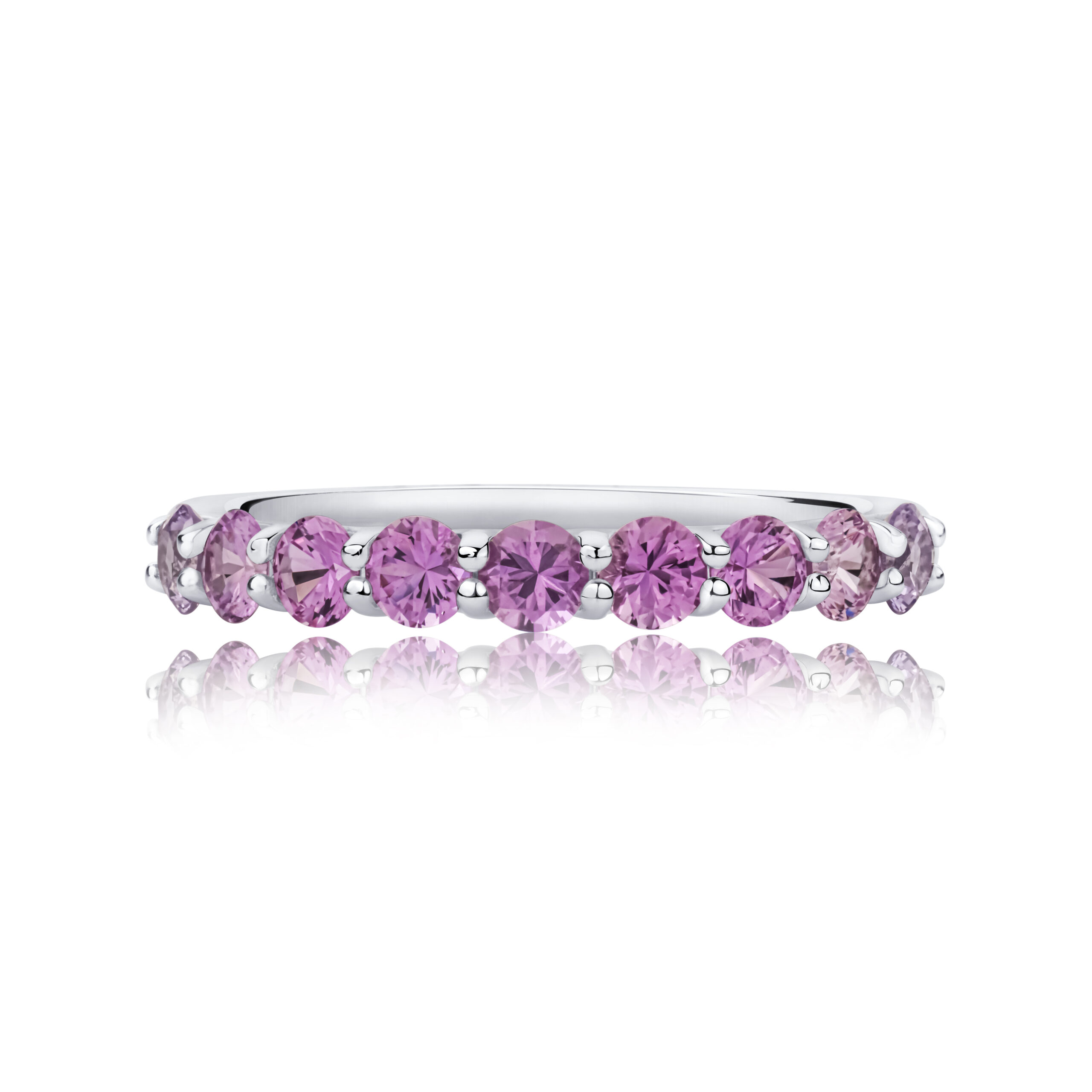 Half Eternity Natural Sapphire Ring Half Eternity Natural Sapphire Ring