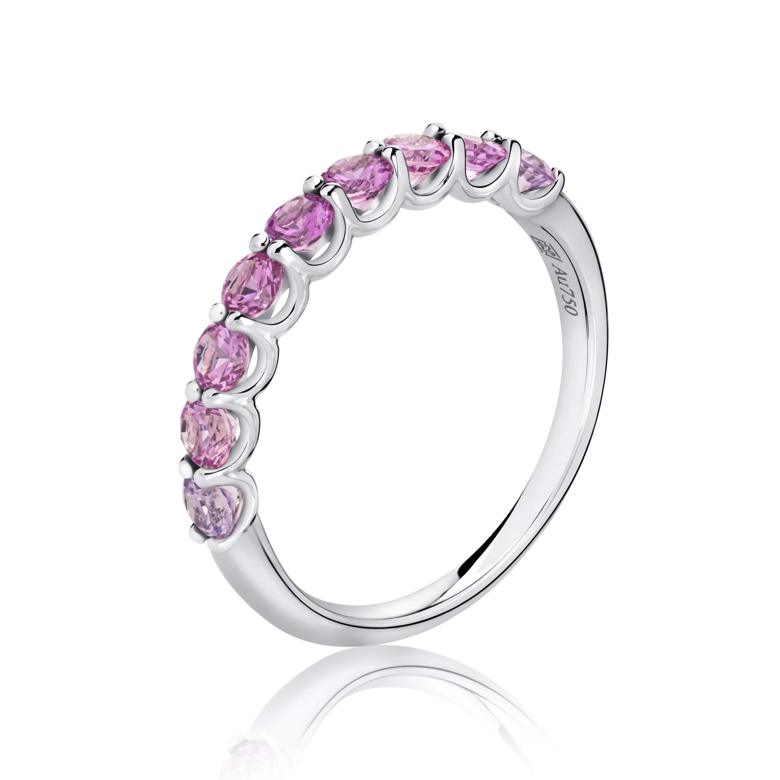 Half Eternity Natural Sapphire Ring Half Eternity Natural Sapphire Ring