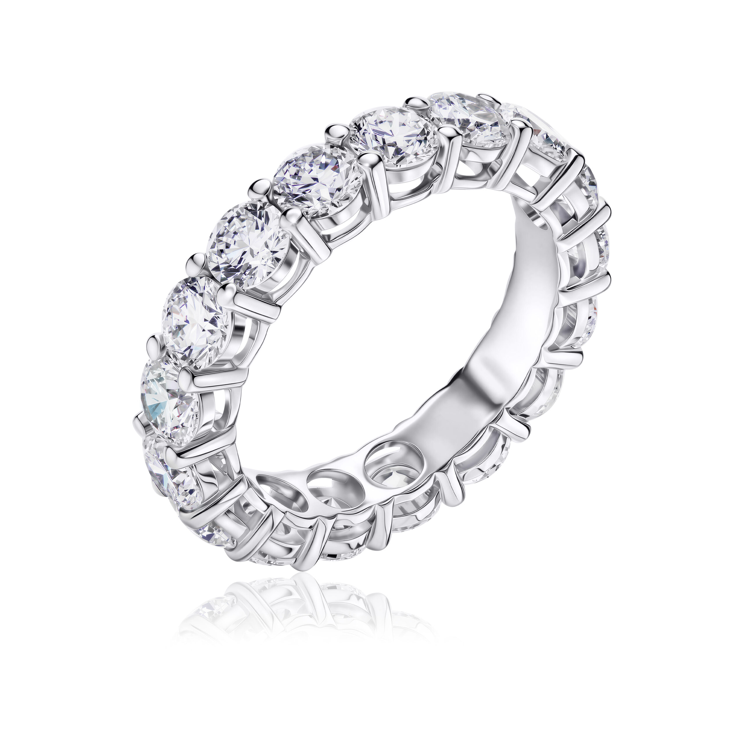 Full Eternity Lab Diamond Ring Round